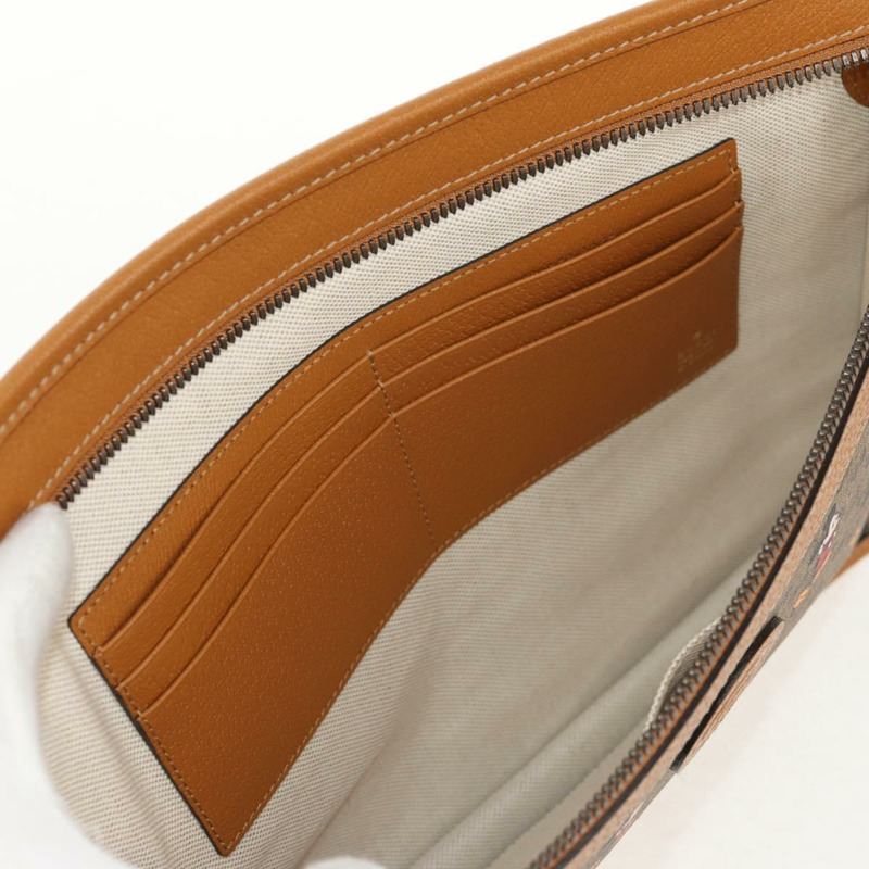 【日本直送】GUCCI GUCCIxDisney GG Supreme 手拿包 PVC 米色金色 602552 正品 152362M-21