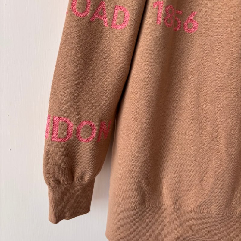 ::BURBERRY:: 新款羊毛開襟衫 駝色粉桃色毛衣外套-10