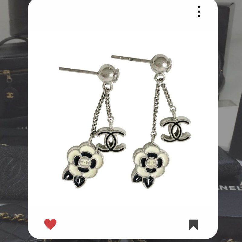 🛍️🎁 雙11🔥 11月新品上架 🔥💖 新款 香奈兒 Chanel  山茶花經典款耳環 🔥 香奈兒熱賣款 香奈兒經典款 耳環 CHANEL EARRING-8