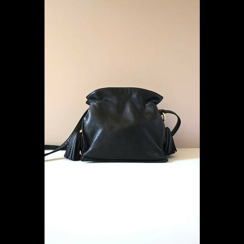 【LA LUNE】絕版古董包 Loewe Flamenco 流蘇中古包 單肩包 皮革包 斜背復古二手包