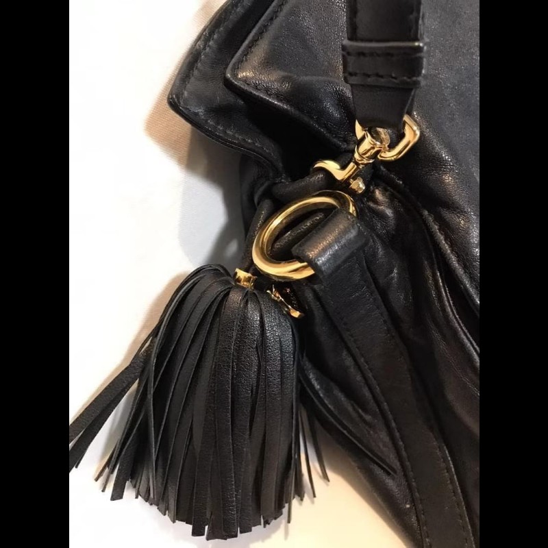 【LA LUNE】絕版古董包 Loewe Flamenco 流蘇中古包 單肩包 皮革包 斜背復古二手包-3