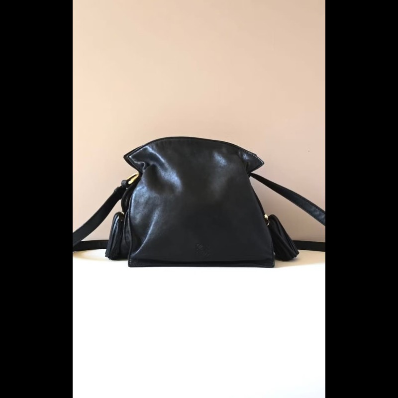 【LA LUNE】絕版古董包 Loewe Flamenco 流蘇中古包 單肩包 皮革包 斜背復古二手包-7