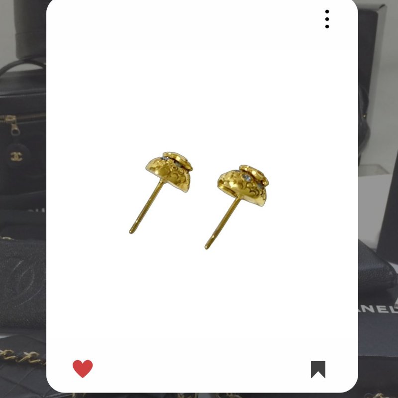 🛍️🎁 雙11🔥 11月新品上架 🔥💖 復古 香奈兒 Chanel 金色小圓球CC小水鑽耳環 🔥 香奈兒熱賣款 香奈兒經典款 耳環 CHANEL EARRING-7