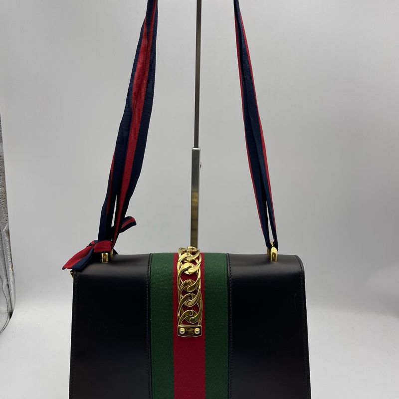 Gucci古驰 黑色塞尔维亚中号-1