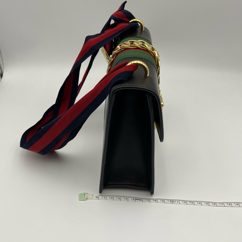 Gucci古驰 黑色塞尔维亚中号-4