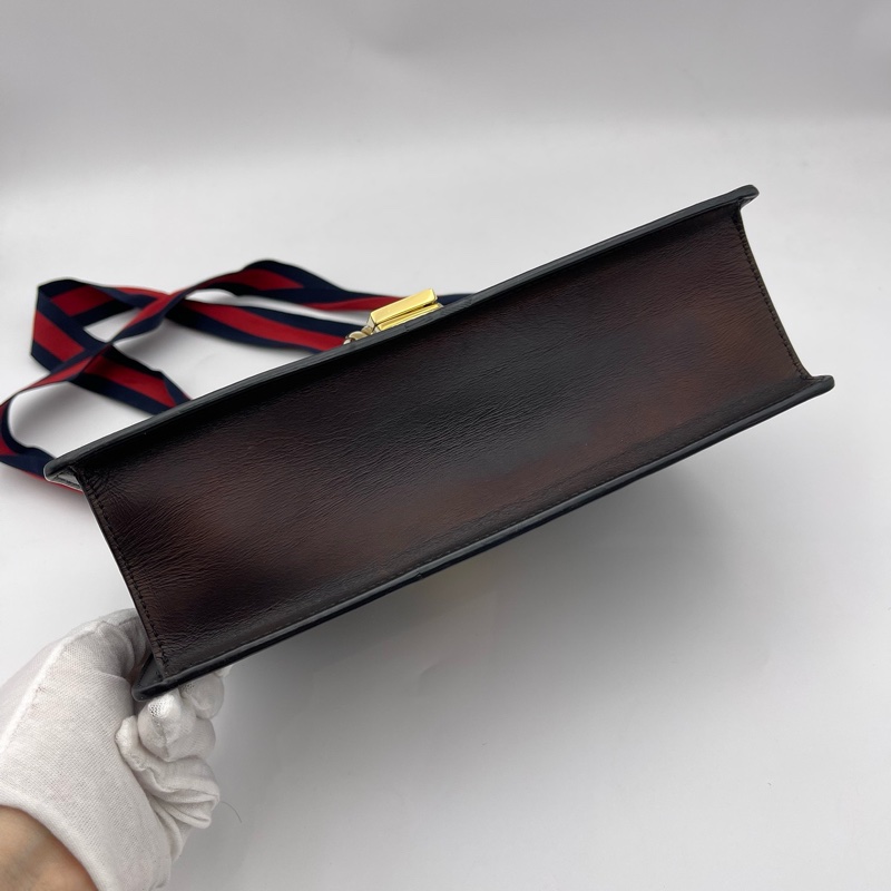 Gucci古驰 黑色塞尔维亚中号-8