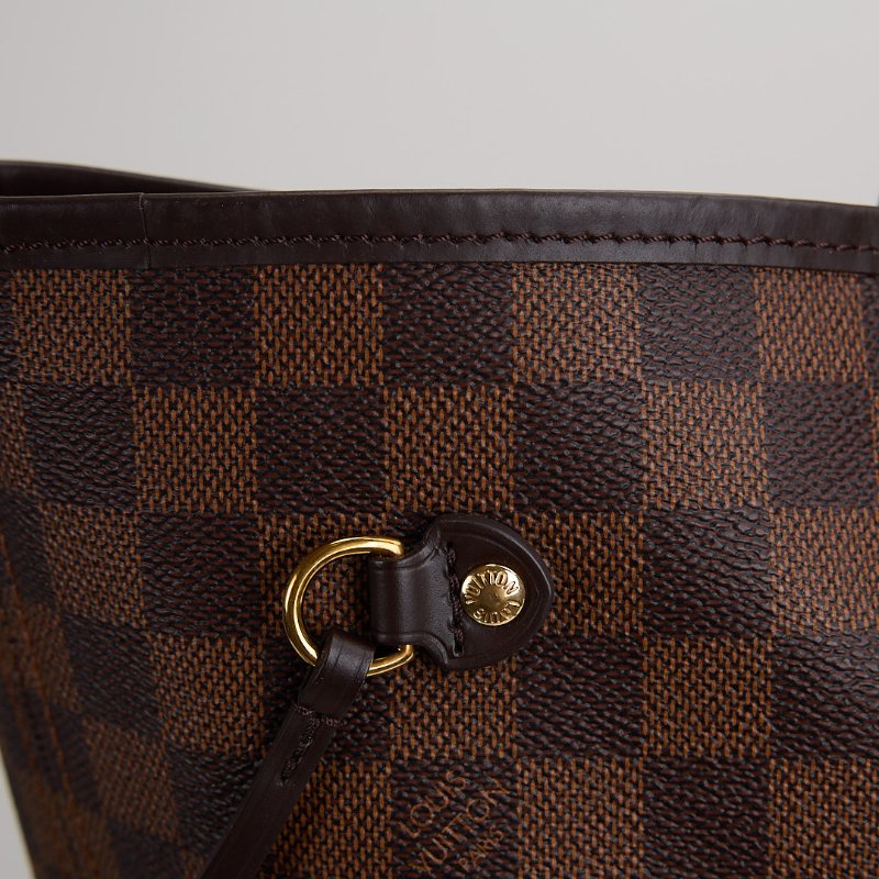 二手Lv neverfull MM棋盤格-8