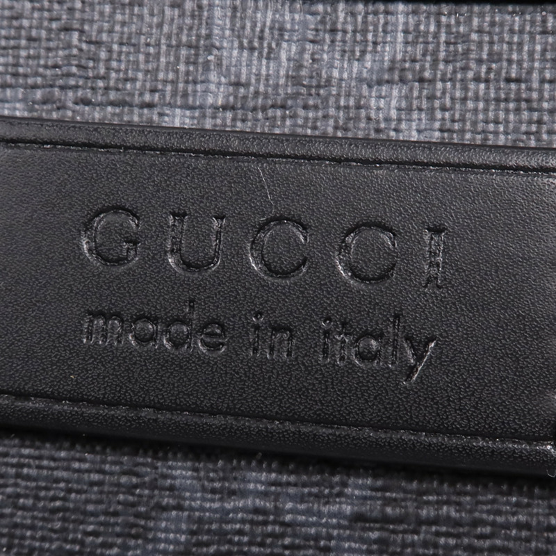 GUCCI 塗層帆布/牛皮皮革Shoulder Bag銀扣肩背袋-11