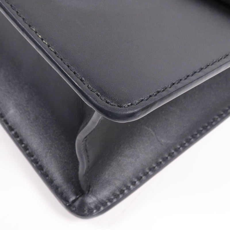 GUCCI 牛皮皮革Syvie Mini金扣鏈帶肩背袋-4