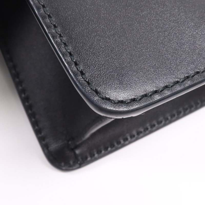 GUCCI 牛皮皮革Syvie Mini金扣鏈帶肩背袋-7