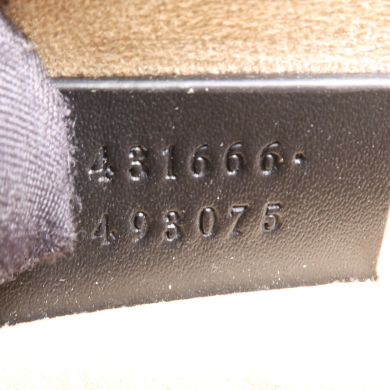 GUCCI 牛皮皮革Syvie Mini金扣鏈帶肩背袋-12