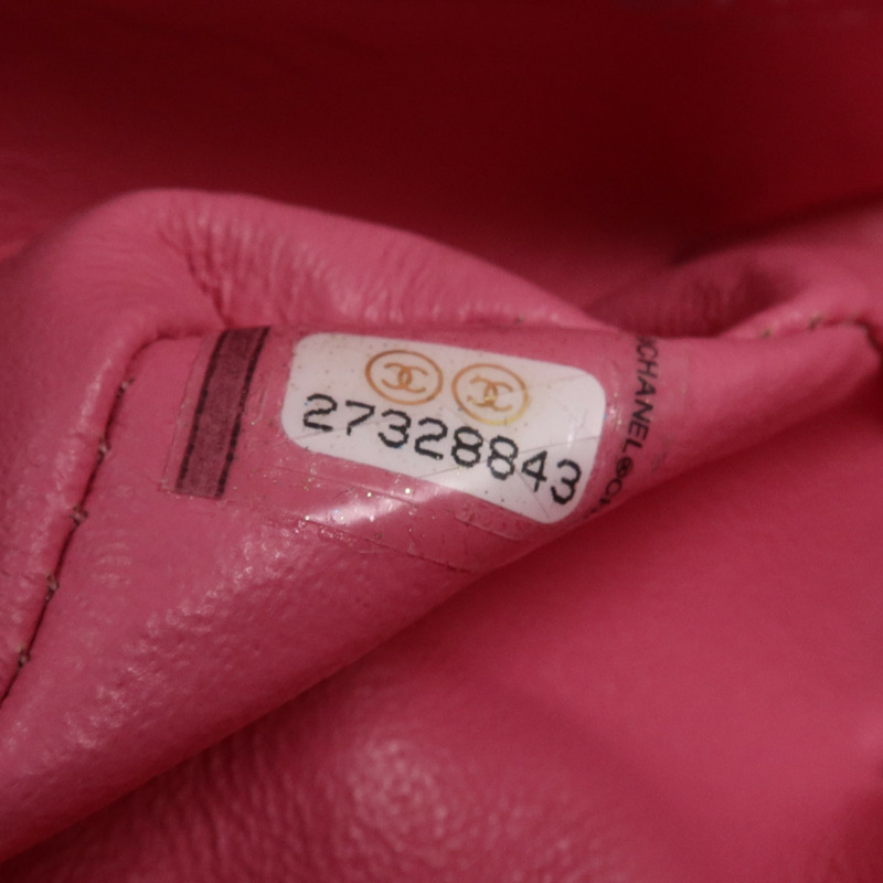 CHANEL 羊皮皮革Classic 20銀扣鏈帶肩背袋-15