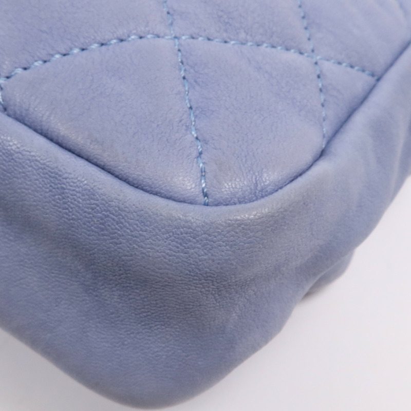 CHANEL 羊皮皮革Chain Shoulder Bag金扣鏈帶肩背袋-12