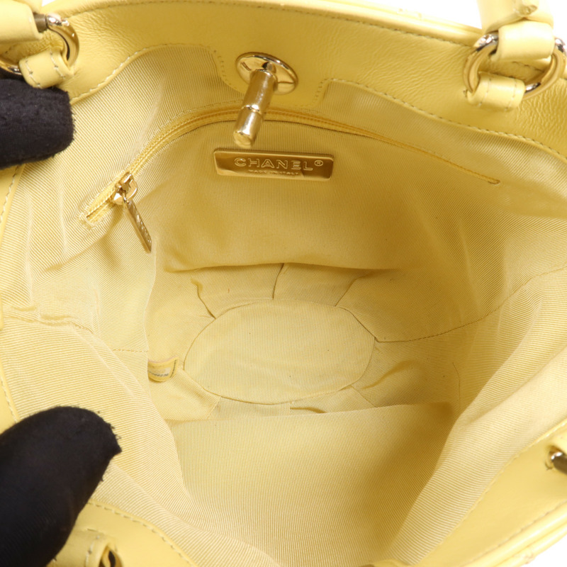 CHANEL 牛皮皮革2 Way Shoulder Bag金扣手挽肩背兩用袋-4