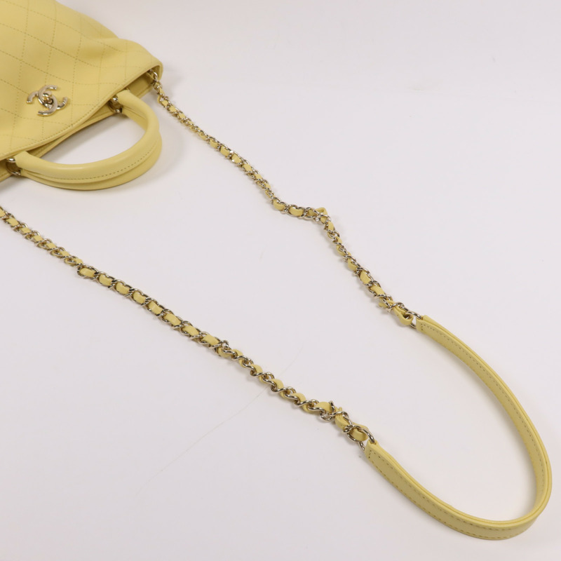 CHANEL 牛皮皮革2 Way Shoulder Bag金扣手挽肩背兩用袋-6