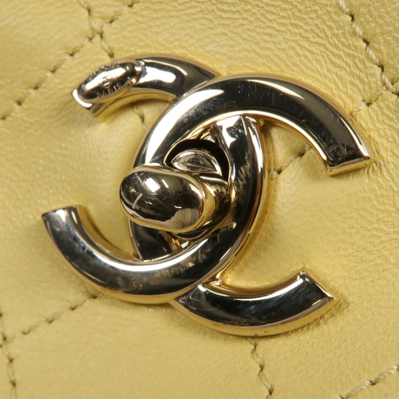 CHANEL 牛皮皮革2 Way Shoulder Bag金扣手挽肩背兩用袋-13