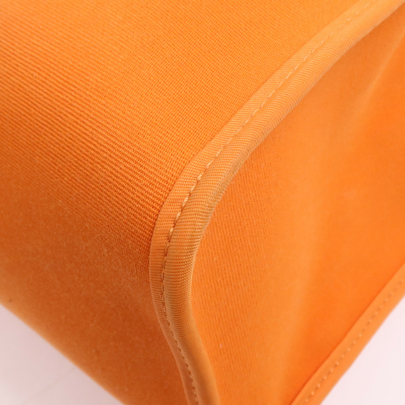 HERMES 帆布Herbag PM銀扣手挽肩背兩用袋Feu-9