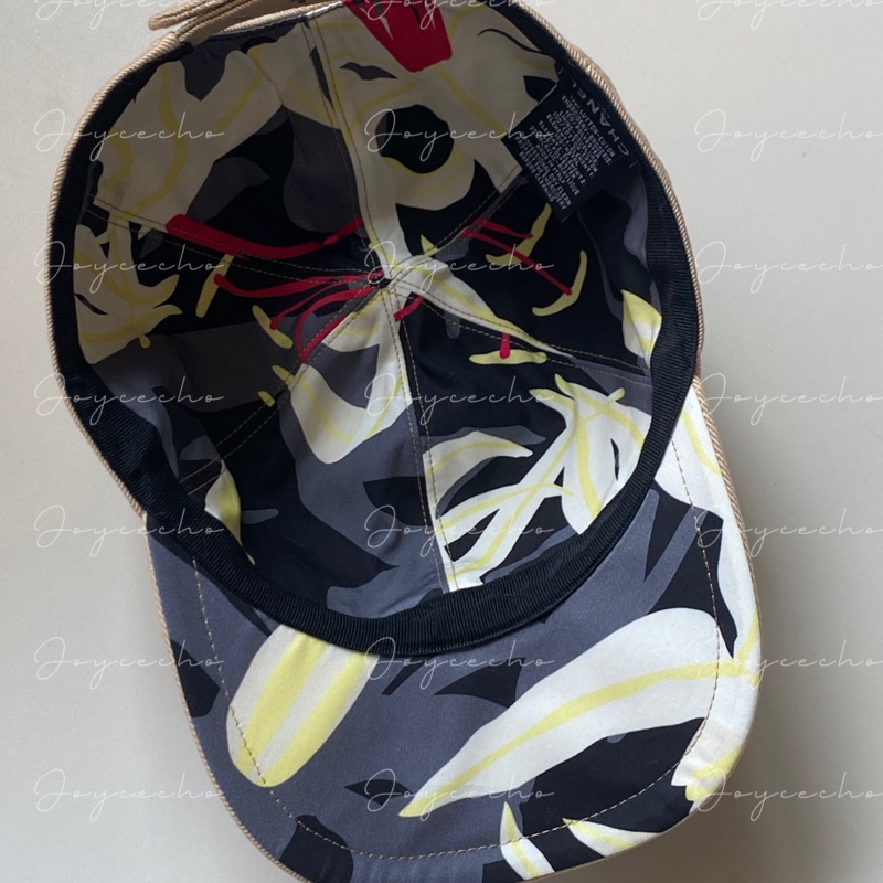 『全新全配』Chanel 雙C Logo 奶茶色 鴨舌帽 棒球帽-2