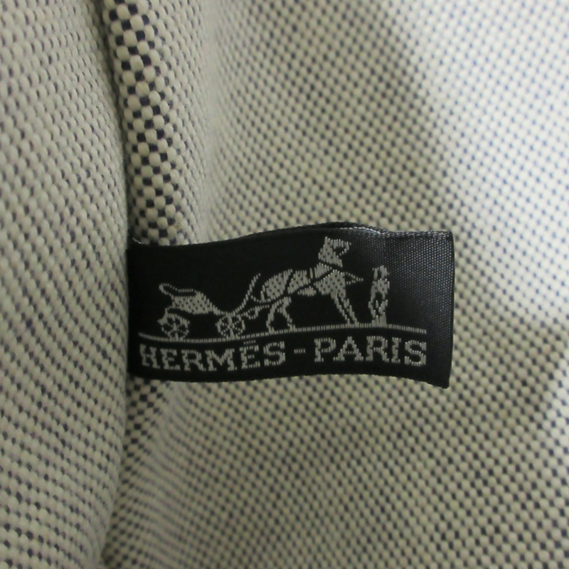 愛馬仕 Bora GM 女士海軍藍帆布手提包-3