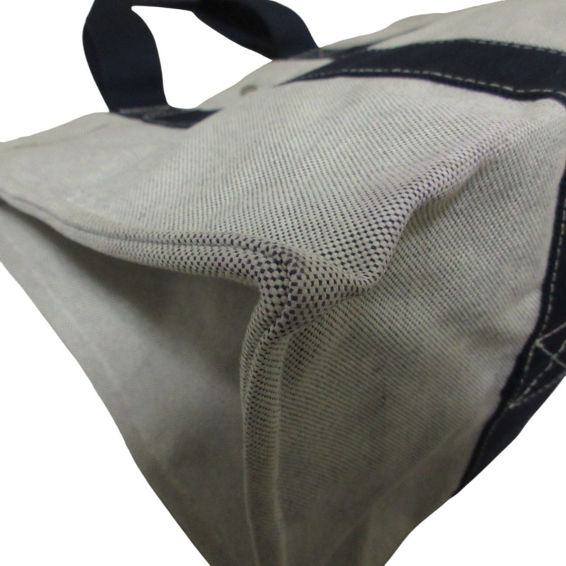 愛馬仕 Bora GM 女士海軍藍帆布手提包-15