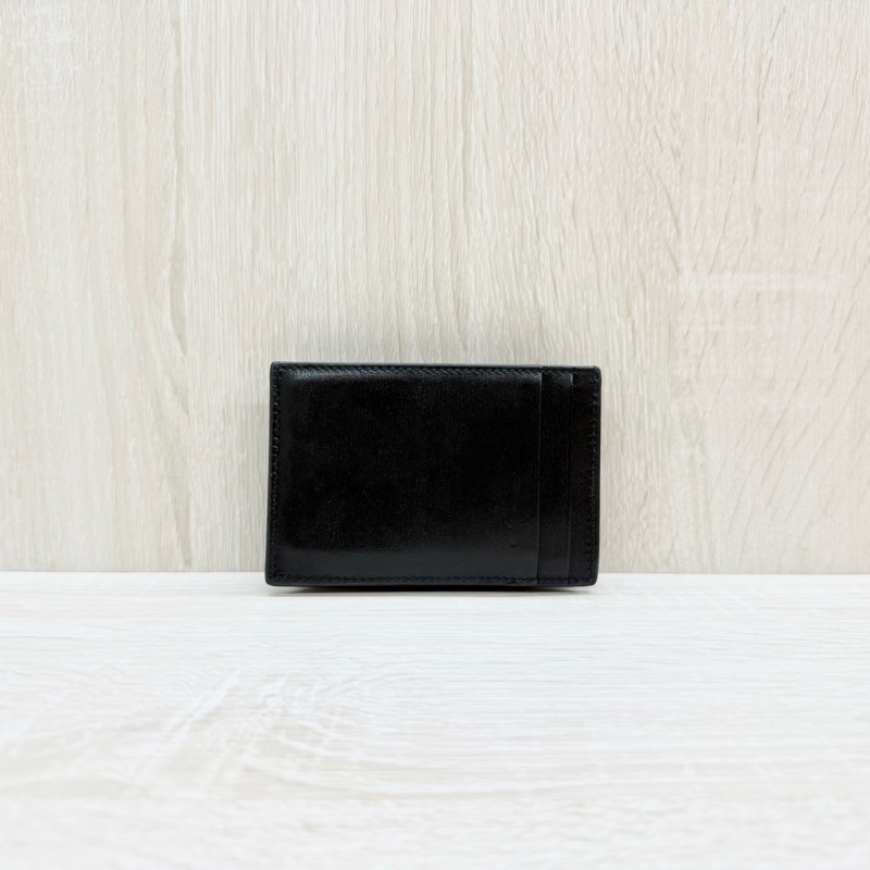 YSL黑金牛皮零錢卡片夾635264-1