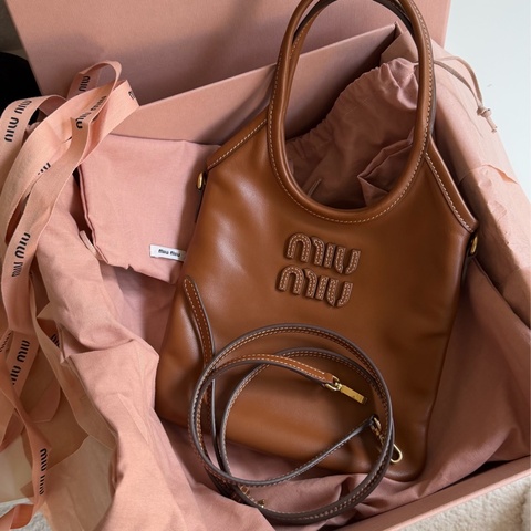 實拍圖💖 Miumiu ivy tote 棕色