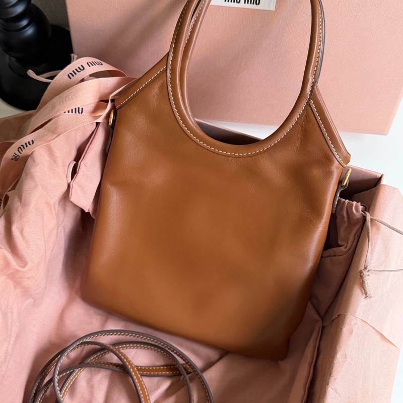 實拍圖💖 Miumiu ivy tote 棕色-2