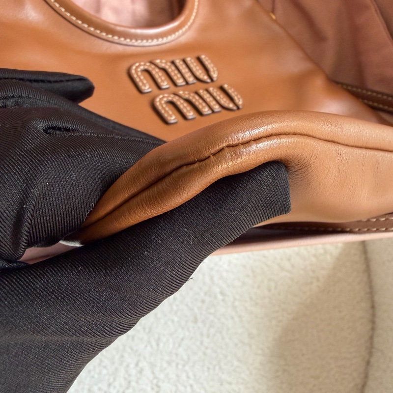 實拍圖💖 Miumiu ivy tote 棕色-6