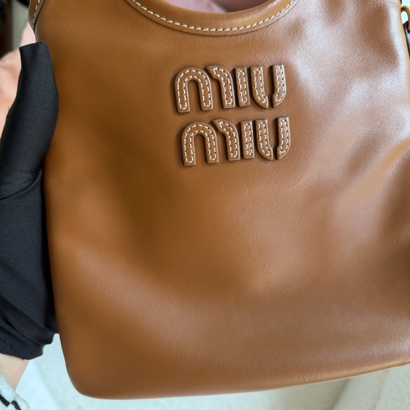 實拍圖💖 Miumiu ivy tote 棕色-9