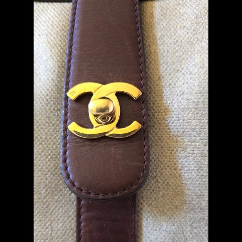 【LA LUNE】稀有中古包 Chanel米咖色拼皮托特包 單肩包 側背包 古著包 二手-7