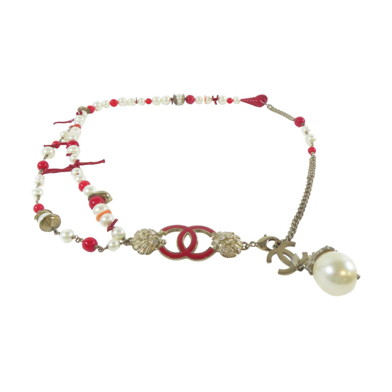 琺瑯 CC 珍珠珠帶 腰帶 金屬【CHANEL 香奈兒】-8