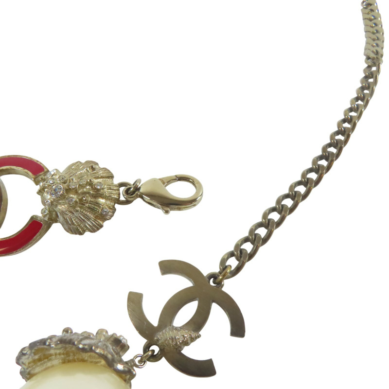 琺瑯 CC 珍珠珠帶 腰帶 金屬【CHANEL 香奈兒】-13