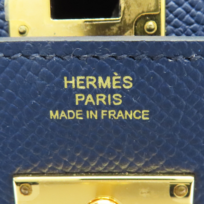 藍色 Epsom牛皮 Kelly To Go 肩背包 B刻 金扣【HERMES 愛馬仕】-6