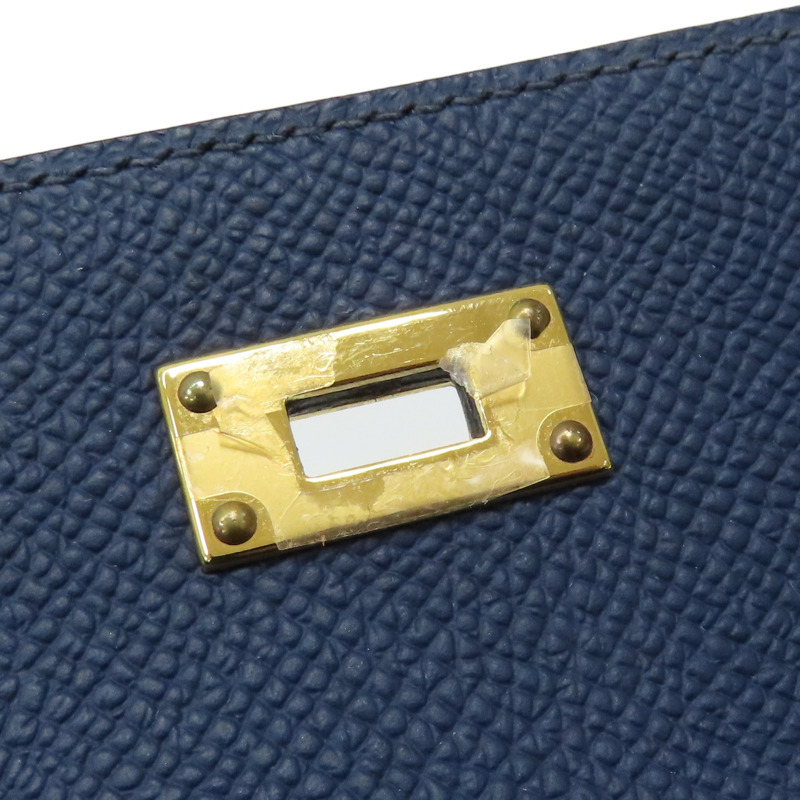 藍色 Epsom牛皮 Kelly To Go 肩背包 B刻 金扣【HERMES 愛馬仕】-13
