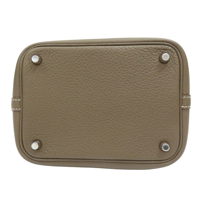 大象灰 TC牛皮 Picotin Lock 18 手提包 B刻 金扣 (無鑰匙)【HERMES 愛馬仕】-3