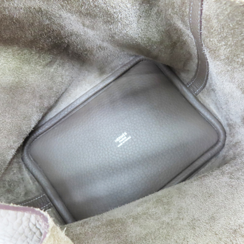 大象灰 TC牛皮 Picotin Lock 18 手提包 B刻 金扣 (無鑰匙)【HERMES 愛馬仕】-4