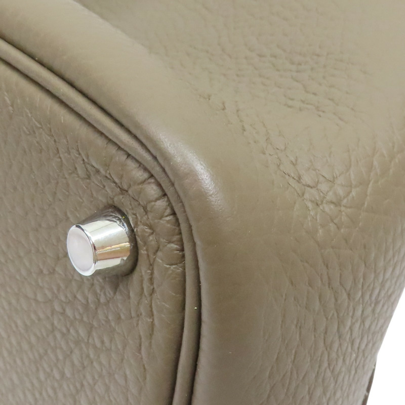 大象灰 TC牛皮 Picotin Lock 18 手提包 B刻 金扣 (無鑰匙)【HERMES 愛馬仕】-9