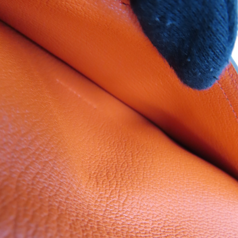 橘色 山羊皮 Bearn 長夾 A 刻 【HERMES 愛馬仕】-6