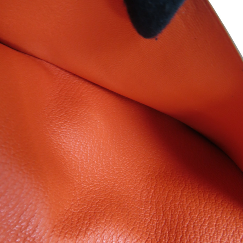 橘色 山羊皮 Bearn 長夾 A 刻 【HERMES 愛馬仕】-7