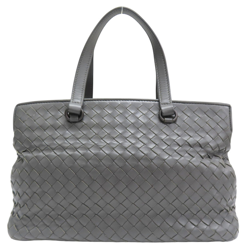 灰色 羊皮編織 兩用包【BOTTEGA VENETA BV 寶緹嘉】-1