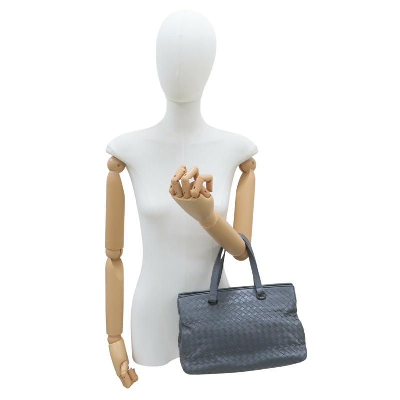 灰色 羊皮編織 兩用包【BOTTEGA VENETA BV 寶緹嘉】-10