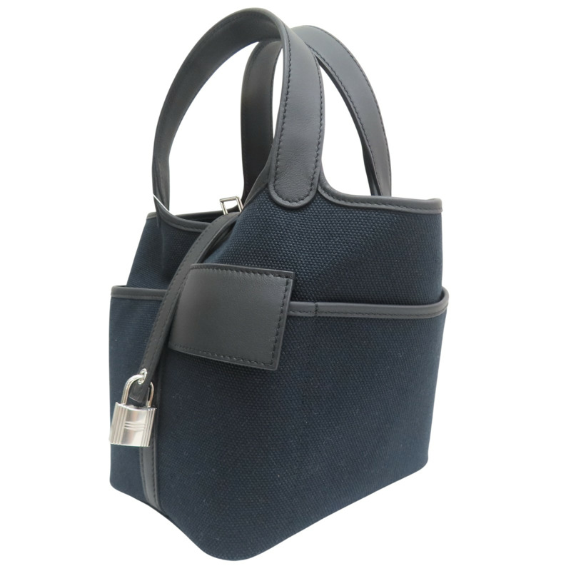 藍色 帆布 Picotin Cargo 18 手提包 K刻【HERMES 愛馬仕】-2