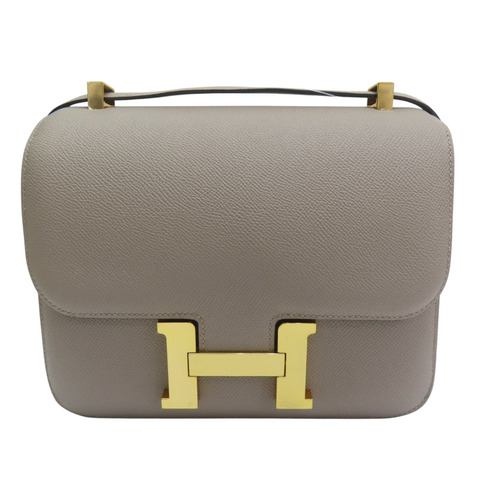 瀝青灰 Epsom牛皮 Constance 24cm 肩背包 C刻 金釦【HERMES 愛馬仕】