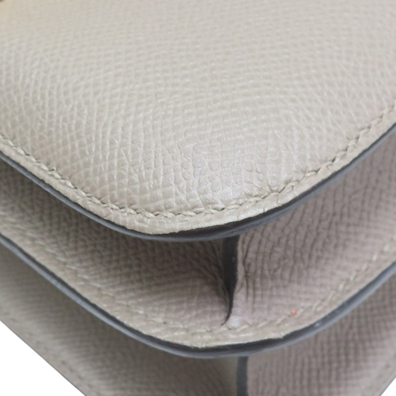 瀝青灰 Epsom牛皮 Constance 24cm 肩背包 C刻 金釦【HERMES 愛馬仕】-10