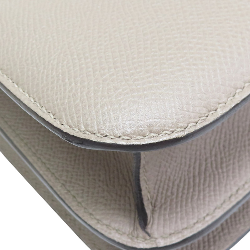 瀝青灰 Epsom牛皮 Constance 24cm 肩背包 C刻 金釦【HERMES 愛馬仕】-11