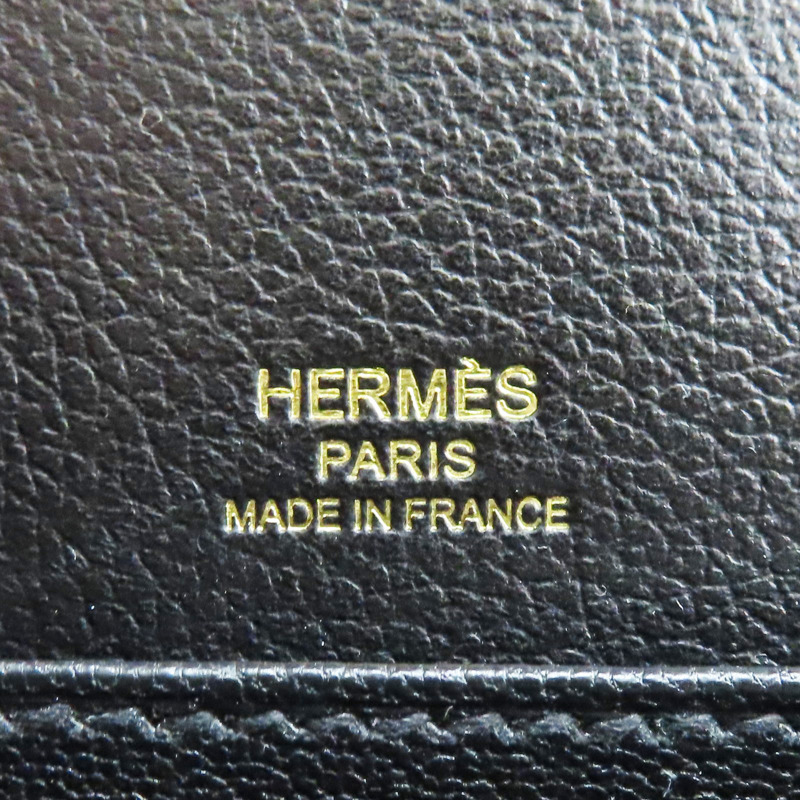 黑色 evercolor牛皮 Roulis mini 肩背包 W刻 金釦【HERMES 愛馬仕】-5