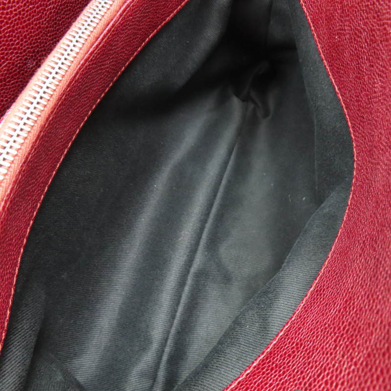 紅色 荔枝紋 牛皮 肩背包【CHANEL 香奈兒】-5