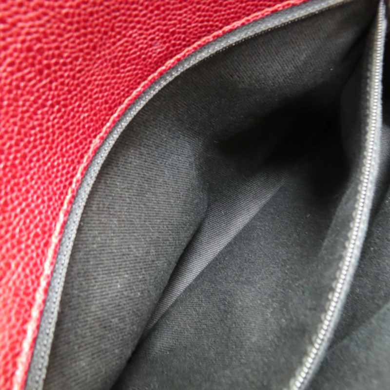 紅色 荔枝紋 牛皮 肩背包【CHANEL 香奈兒】-7