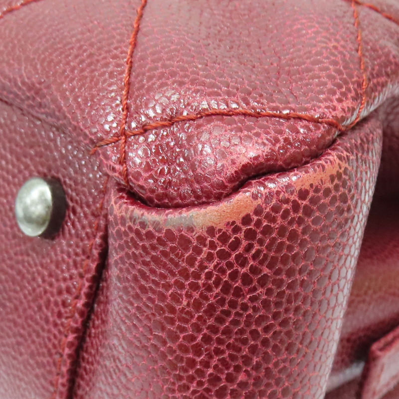 紅色 荔枝紋 牛皮 肩背包【CHANEL 香奈兒】-14