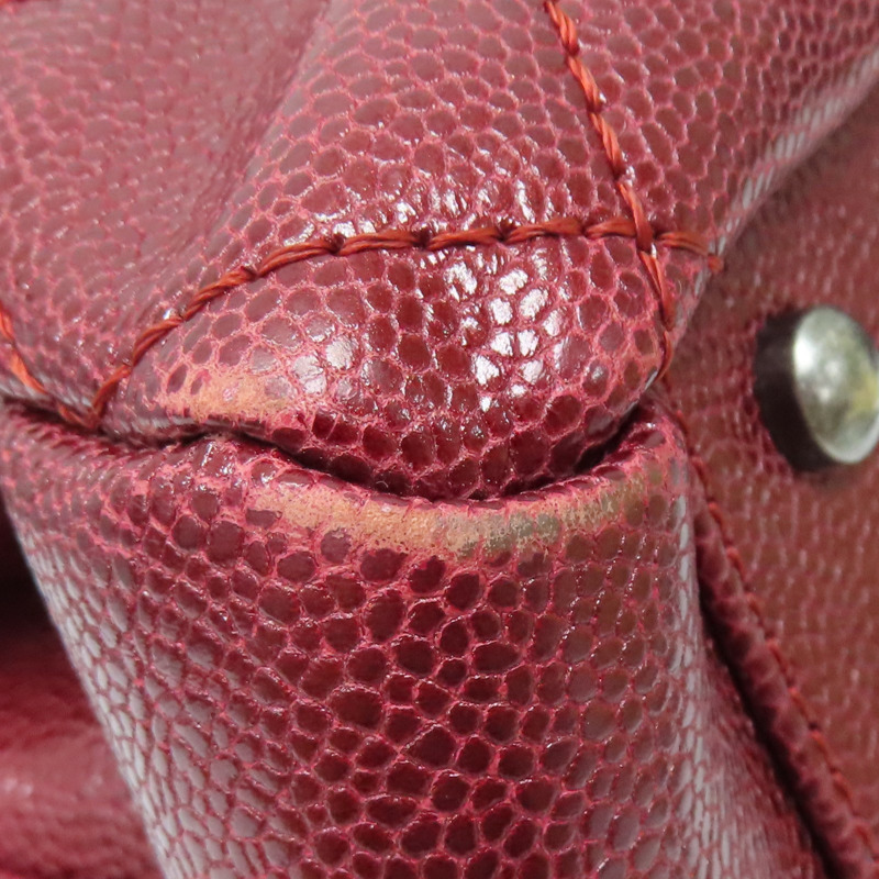 紅色 荔枝紋 牛皮 肩背包【CHANEL 香奈兒】-15